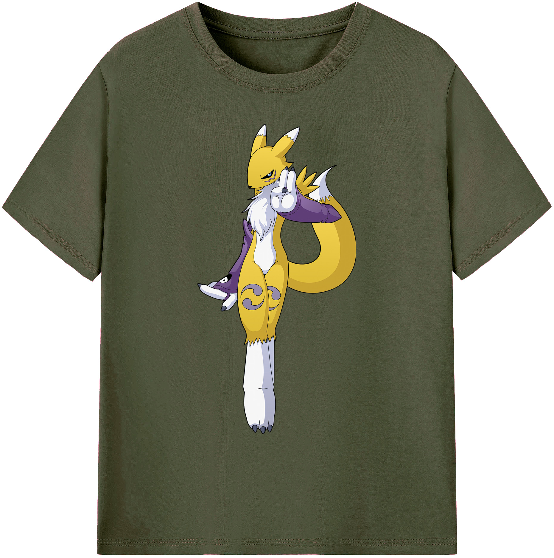 （画像用） Digimon デジタルモンスター/デジモン 綿100％ メンズ半袖Tシャツ｜肌触りやわらか＆通気性